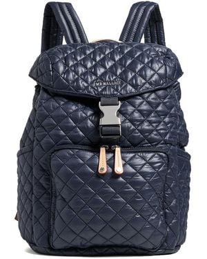 MZ Wallace Metro Quilted Diaper Backpack - Blue