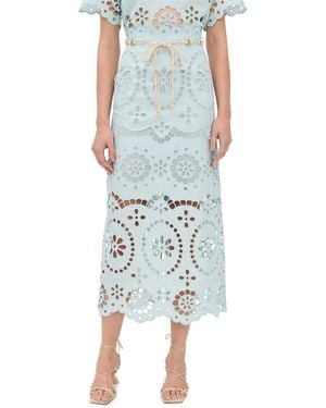 Zimmermann Awaken Embroidered Skirt - Multicolor