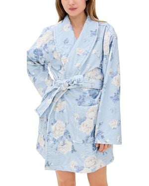 LoveShackFancy Indie Robe - Blue