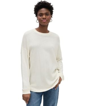 Jenni Kayne Boyfriend Long Sleeve Tee - White