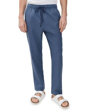 Onia Stretch Linen Pull-On Pants - Blue