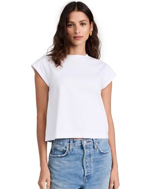 Agolde Bryce Cap Sleeve T-Shirt - White