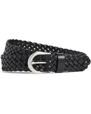 Madewell Braided Leather Belt - Black