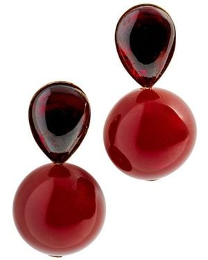 Jennifer Behr Allison Earrings - Red