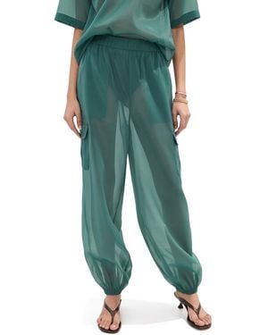 Le Bos Organza Cargo Pocket Pants - Green