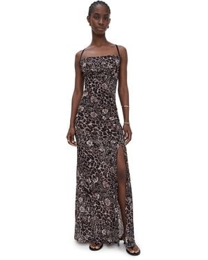 Free People Concrete Jungle Maxi Slip Dress - Multicolor