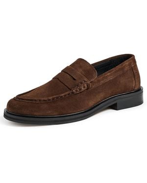 VINNY'S Lee Vale Suede Loafers - Brown