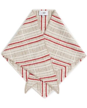 Le Bos Plaid Triangle Scarf - Multicolor