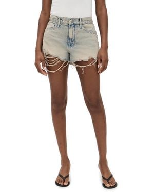 GOOD AMERICAN Good 90S Studded Shorts - Black