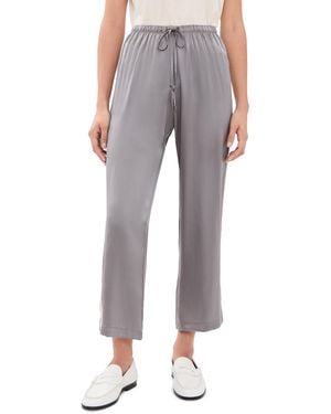 DONNI. The Silk Stripe Crop Pants - Black