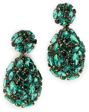 Deepa Gurnani Kim Earrings - Green