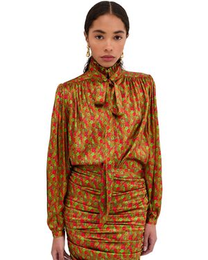 Franchise Maria Silk Blouse - Orange