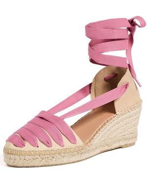Naguisa Moraira Wedge Espadrilles - Pink