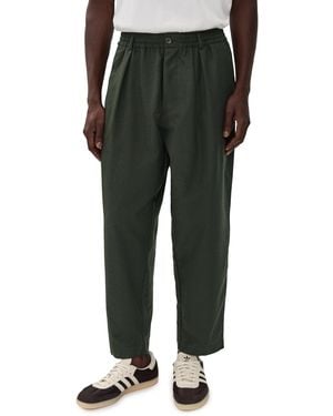 Universal Works Tweed Track Pleated Pants - Black