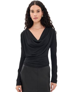 Helmut Lang Cowl Top - Black