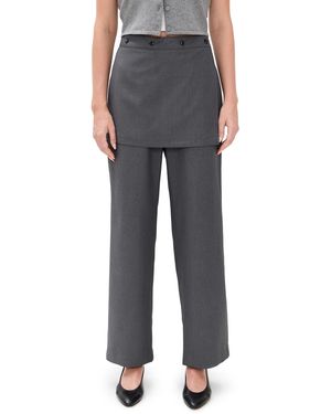 Simonett Skirt Overlay Pants - Black
