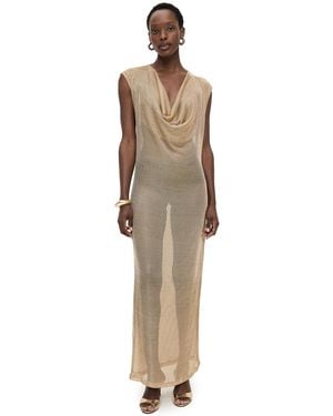 Dur Doux Draped Maxi Dress - Natural