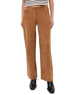 La Ligne Suede Jenny Pants - Black