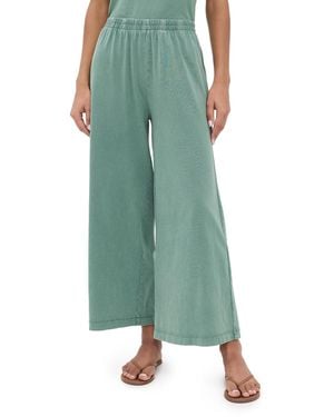 Z Supply Scout Jersey Flare Pants - Green