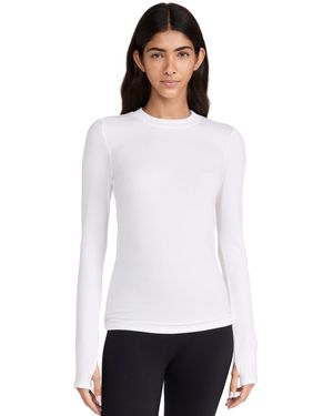 Splits59 Louise Rib Long Sleeve Tee - White