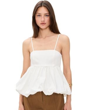 Line & Dot Wesley Mix Medi Top - White