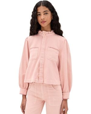 seventy + mochi Ziggy Cropped Jacket - Pink