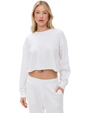 ATM French Terry Cut Off Sweatshirt - White