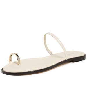 Reformation Cassandra Flat Sandals - White