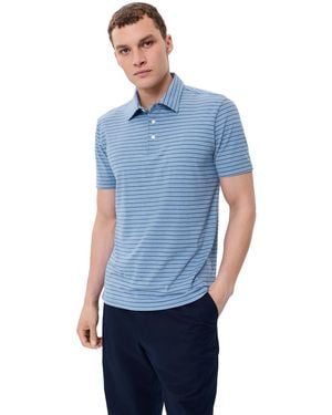 Faherty Movement Polo Top - Blue