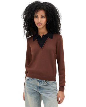 Le Bos Trompe L'Oeil Layered Polo - Multicolor