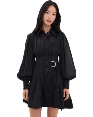 Aje. Rosanna Mini Shirt Dress - Black