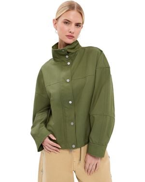 3.1 Phillip Lim Cropped Utility Balloon Jacket - Green