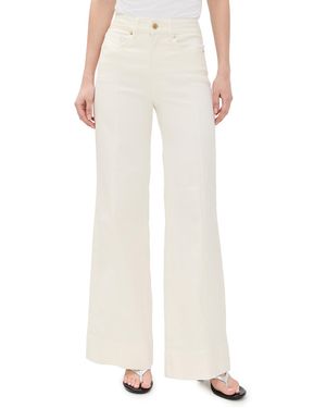 GOOD AMERICAN Good Waist Palazzo Jeans - White