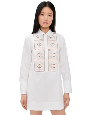 ALIGNE Ophelia Broderie Dress - White