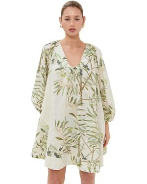 BERNADETTE Georgette Short Dress Tree - White