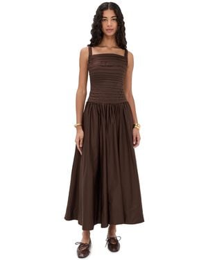 Aje. Star Midi Dress - Brown