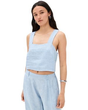 Vitamin A Tallows Crop Top - Blue