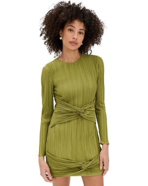 Maylé Vásquez Mariel Plisse Dress - Green