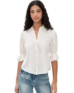 Cinq À Sept Fiona Silk Top - White