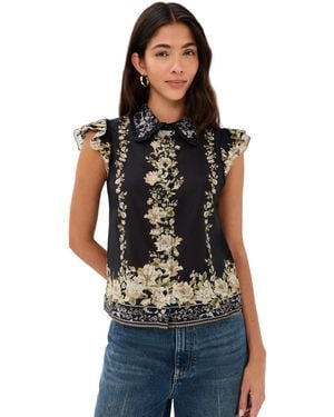 Alice + Olivia Alice + Olivia Martel Blouse - Black
