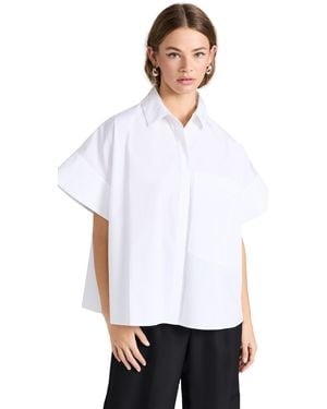 Co. Boxy Short Sleeve Shirt - White