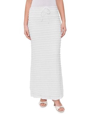 Seven Wonders Adalee Ruffle Texture Maxi Skirt - White