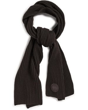 Canada Goose Cashmere Blend Rib Scarf - Black