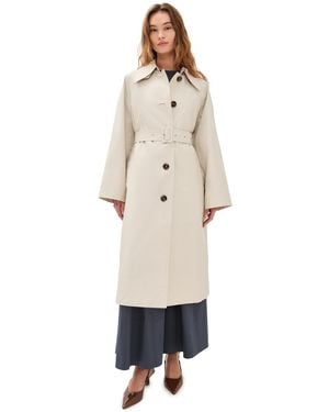 Barbour Robyn Showerproof Trench Coat - White