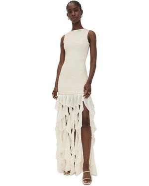 PATBO Gavea Mesh Maxi Dress - Natural