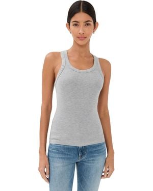 SPRWMN Rib Fitted Scoop Tank - Black
