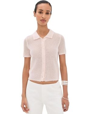 RE/DONE Amelia Cashmere Polo - Multicolor
