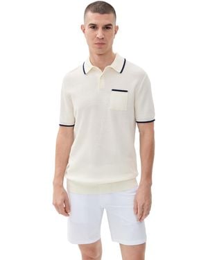 Greyson Knit Resort Polo - White