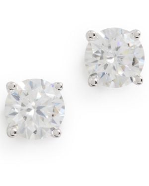 Heaven Mayhem Lab Grown Stud Earrings - White