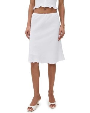 GUIZIO Paloma Skirt - White